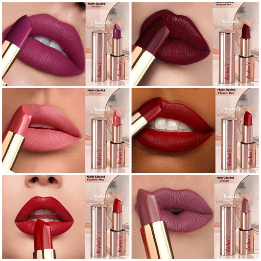 Kashee,s Exclusive Line Top  Lipsticks Pack of 6 ( Limited Time Offer)